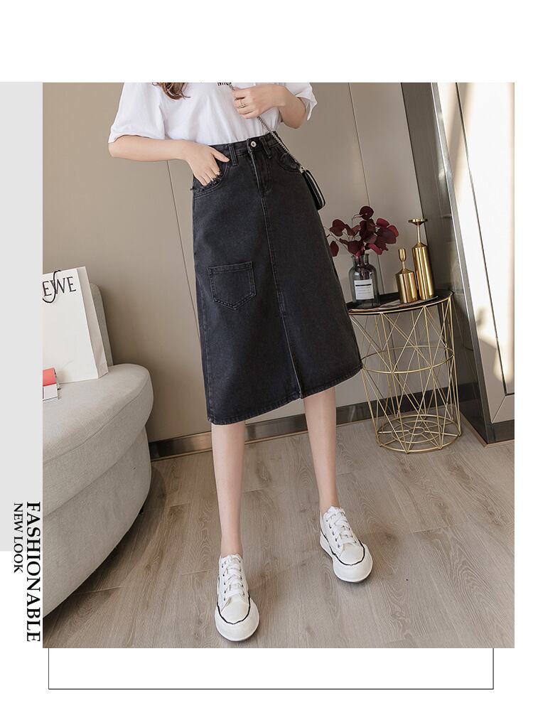 【bottoms】デニムスカート　M29384