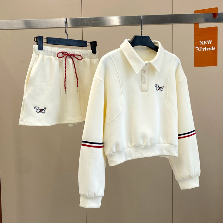 【set】プルオーバー×スカートセット　M26838