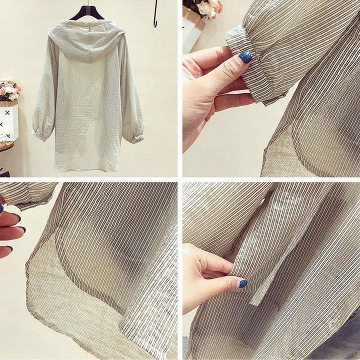 【tops】紫外線対策シャツトップス　M24027