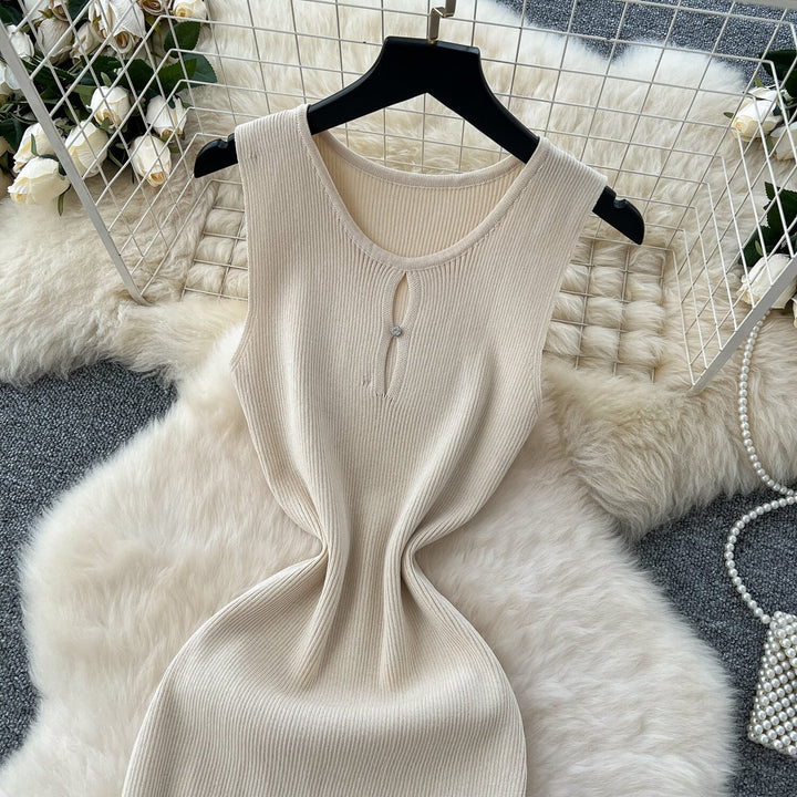 【dress】ノースリーブニットワンピース　M29709