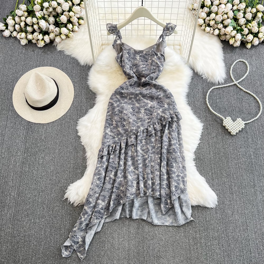 【dress】人気アイテム ! スウィートフリルキャミワンピース　M17144