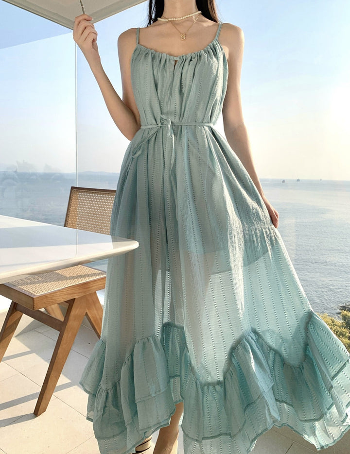 【dress】フリルキャミワンピース　M30170
