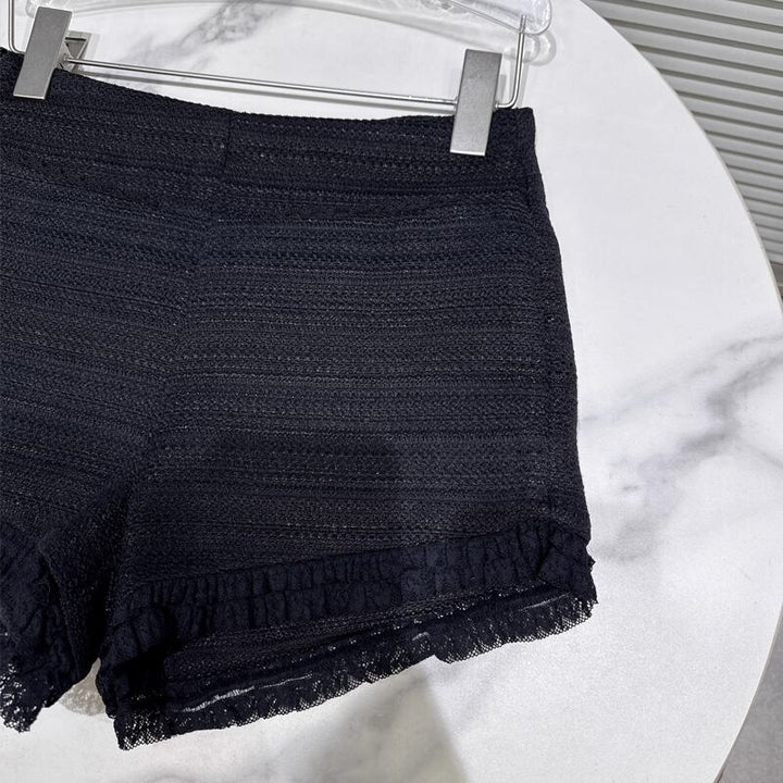 【bottoms】レースドッキングショートパンツ Q7447