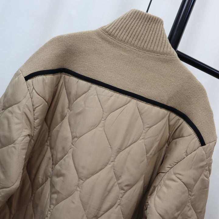 【outer】棉コートドッキングニットカーデ　M18260