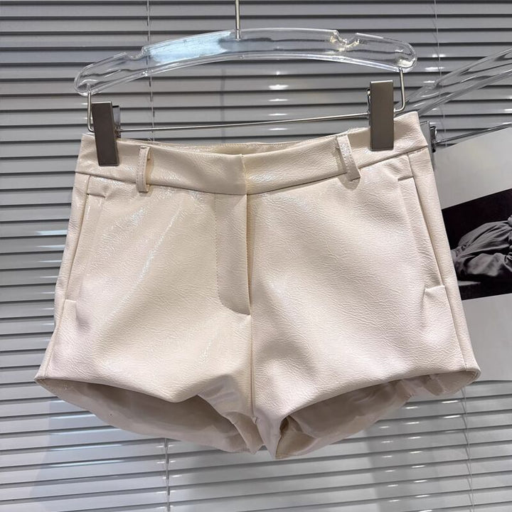【bottoms】PUショートパンツ Q8106