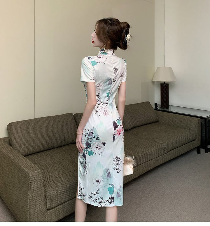 【dress】絶対欲しいエレガントスリットデートワンピース　M17354