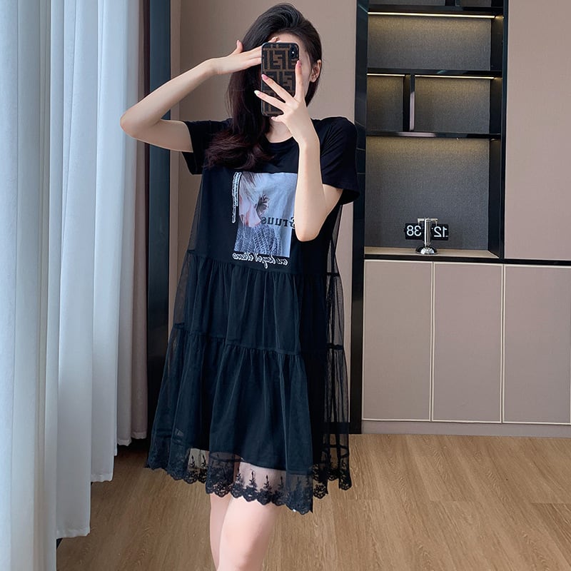 【dress】人気を独占中 切り替えカジュアルワンピース　M16957