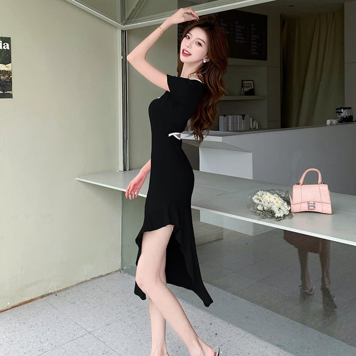 【dress】スリットワンピース　M25117