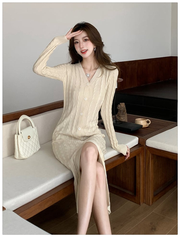 【dress】ニットワンピース　M25393