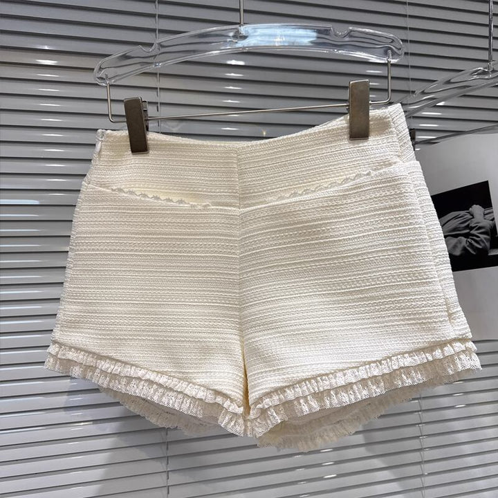 【bottoms】レースドッキングショートパンツ Q7447