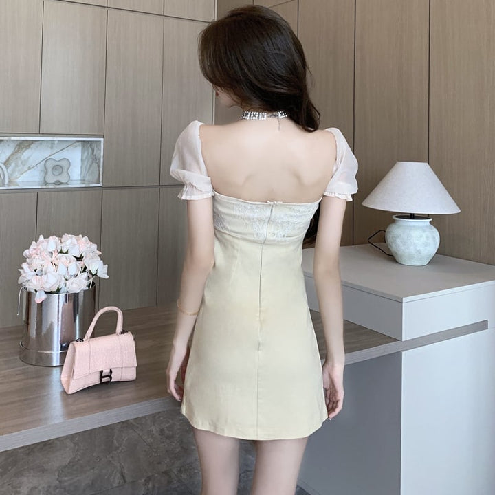 【dress】おしゃれ度高まるエレガントデートワンピース　M17454
