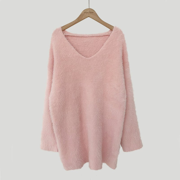 【tops】Vネックニットセーター　M26676