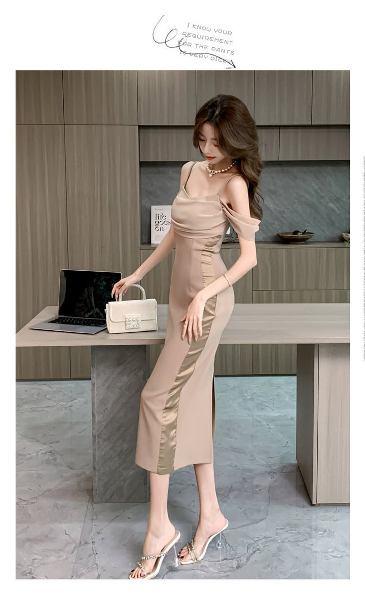 【dress】フリルキャミワンピース　M25207