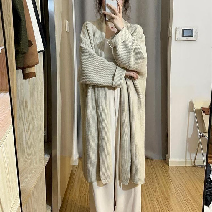 【outer】ロング丈ニットカーデ　M19009