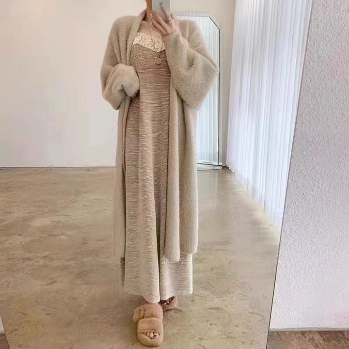 【outer】ロング丈ニットカーデ　M26868