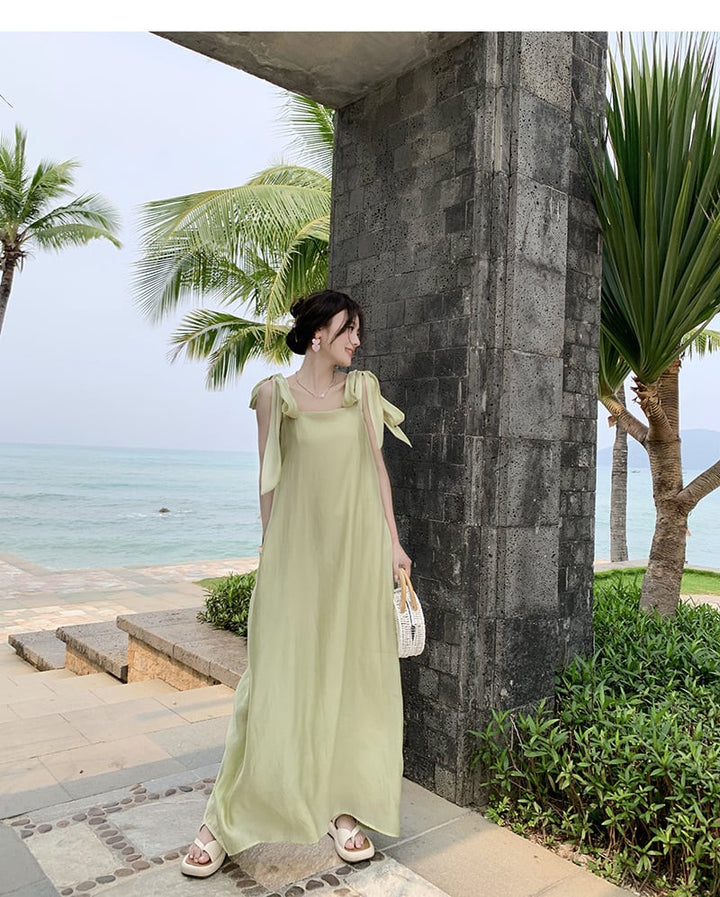 【dress】大人らしい エレガントキャミワンピースオシャレ　M17460