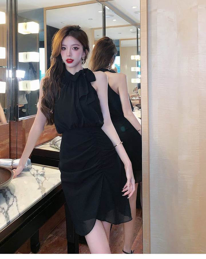 【dress】ノースリーブエレガントデートワンピース　M17356