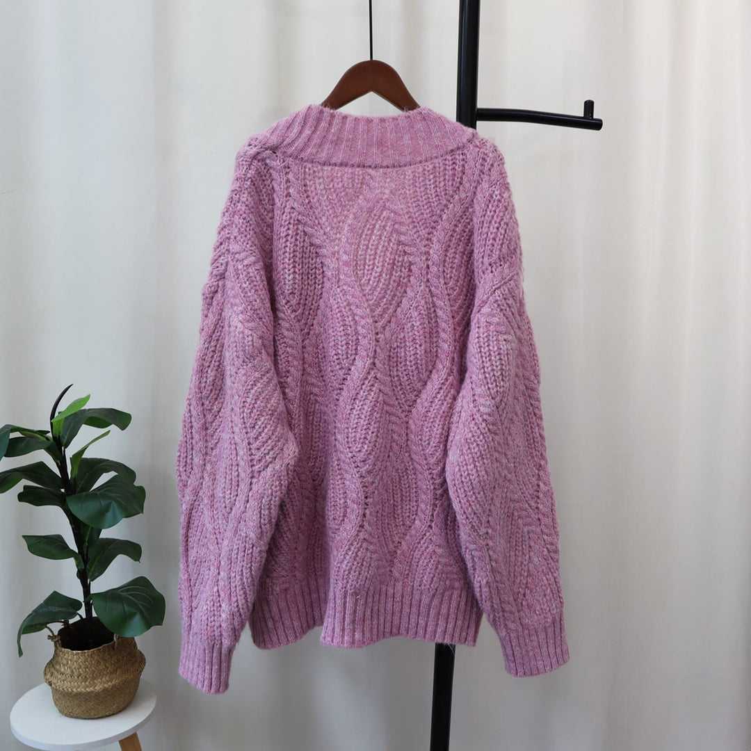 【outer】Vネックニットカーデ　M18189