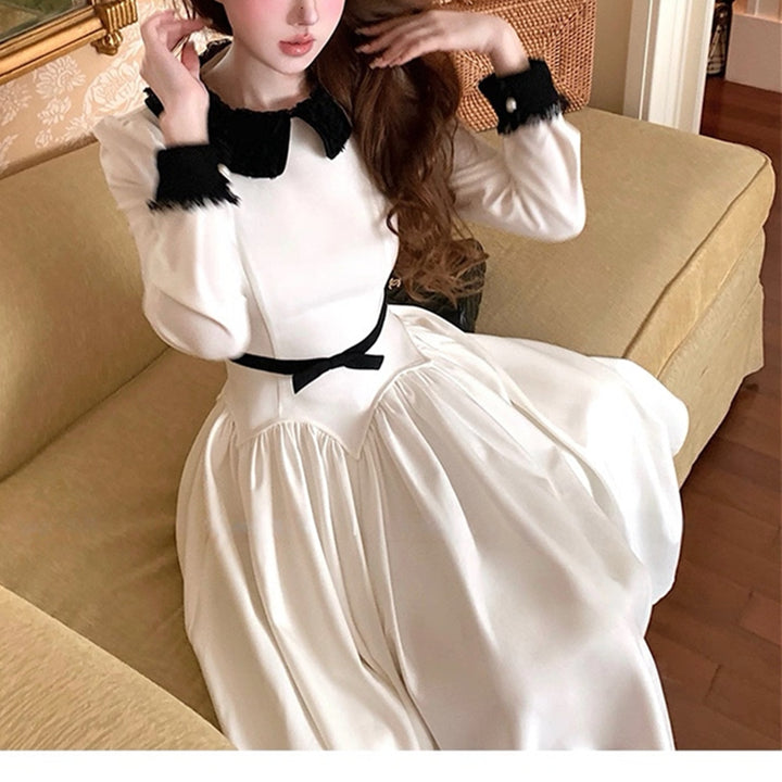 【dress】リボンベルトロングワンピース＆ミニワンピース　N3347