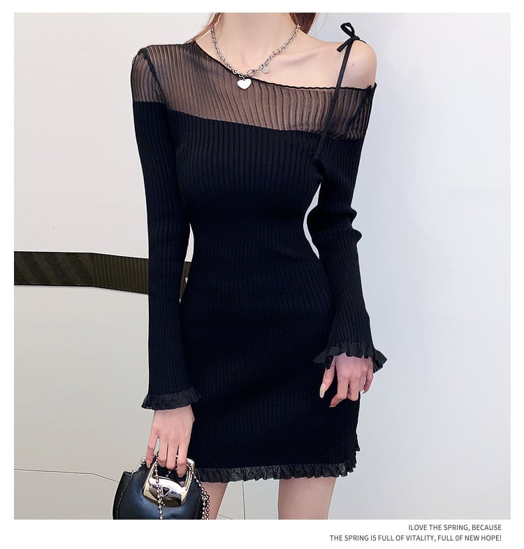 【dress】オフショルダーワンピース　M20182