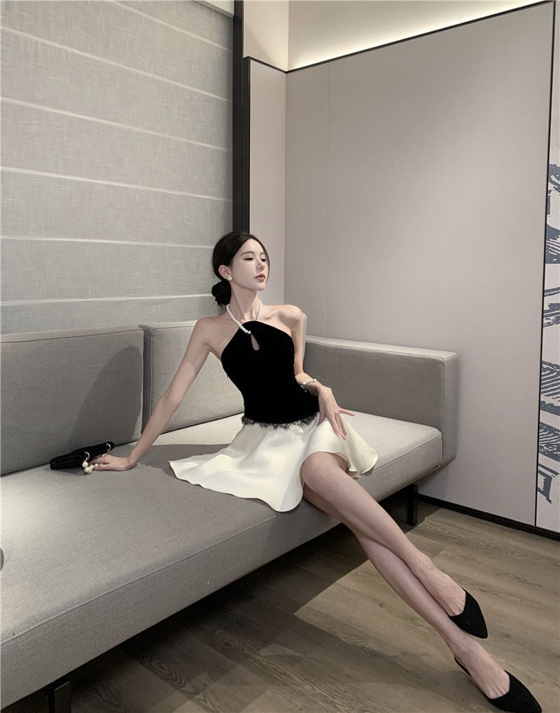 【dress】ホルターネックワンピース　M24387