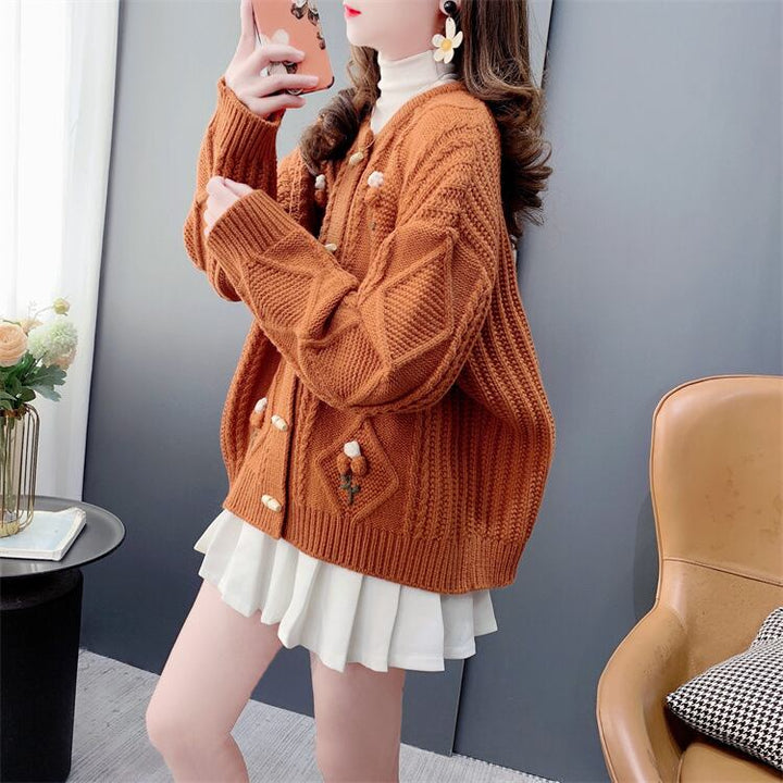【outer】ニットカーデ　M28328