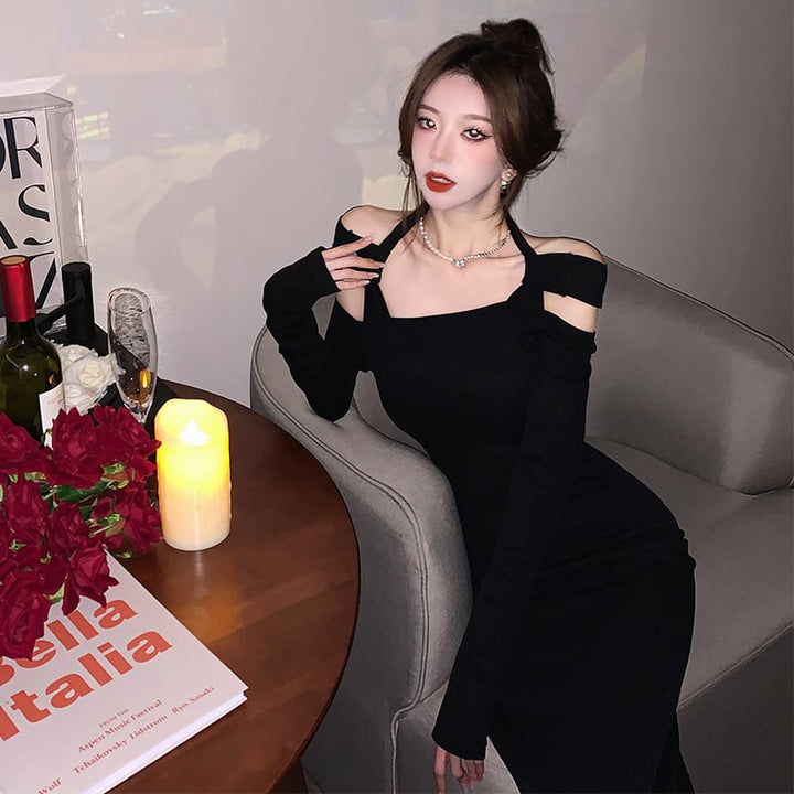【dress】好感度UPファッションデートワンピース着瘦せ　M17026