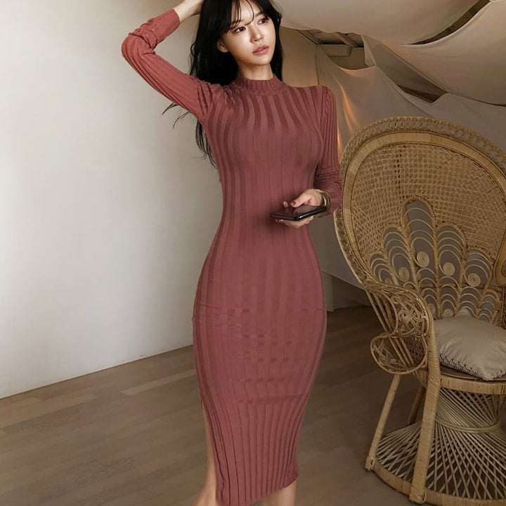 【dress】スリットワンピース　M19052