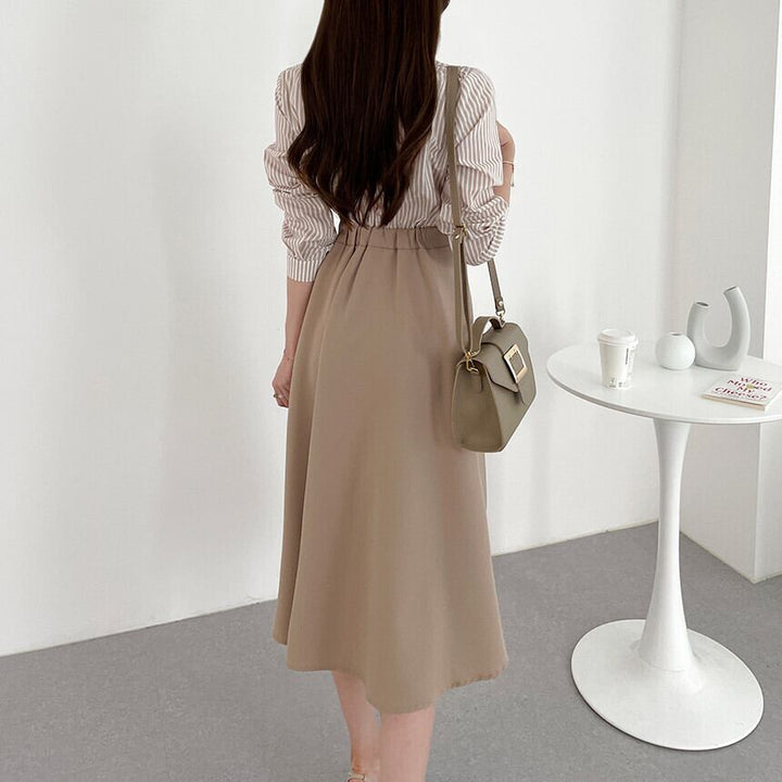 【dress】切り替えシャツワンピース　M29587
