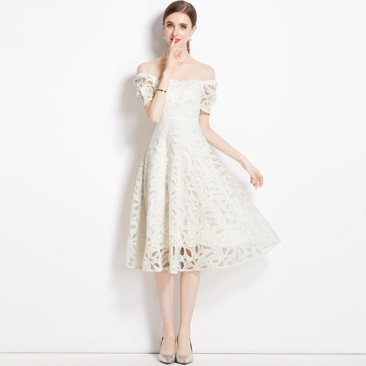 【dress】高級感 エレガントレースデートワンピース　M17141