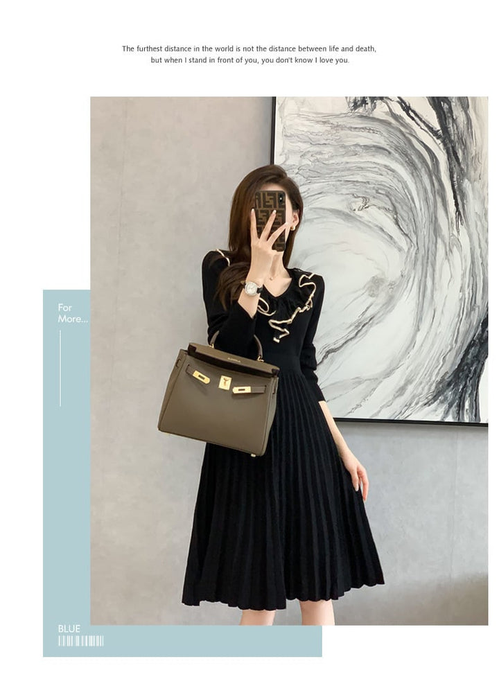 【dress】ニットワンピース　M25500