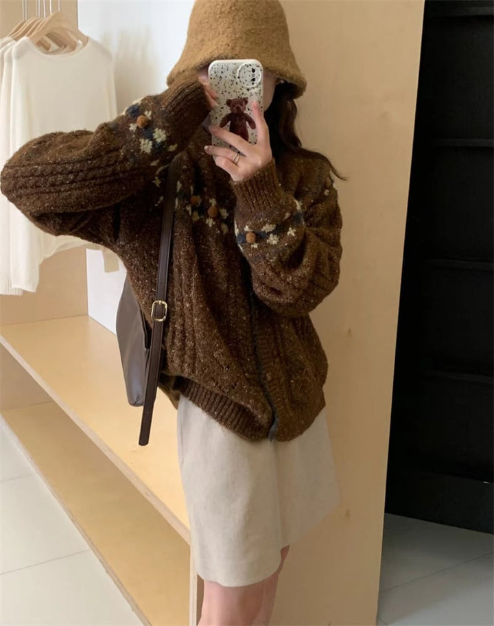 【outer】ニットカーデ　M25638