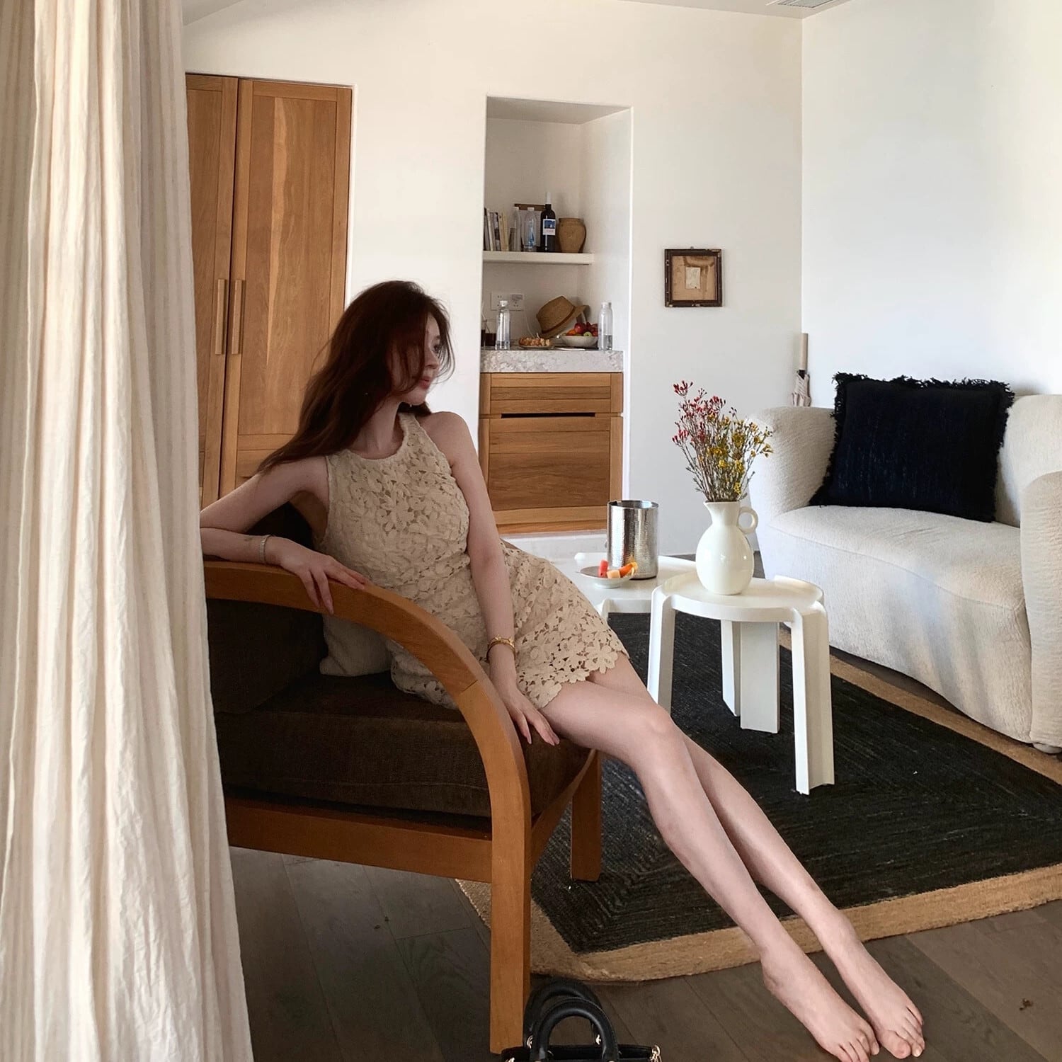 dress】ノースリーブレースミニワンピース＆ロングワンピース N3560