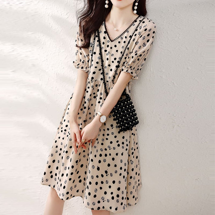 【dress】プリントワンピース　M22617