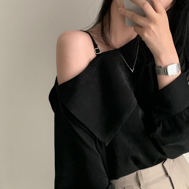 【tops】オフショルダートップス　M25763
