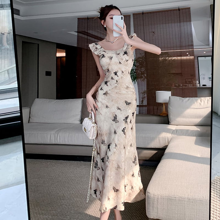 【dress】プリントキャミワンピース　M23963