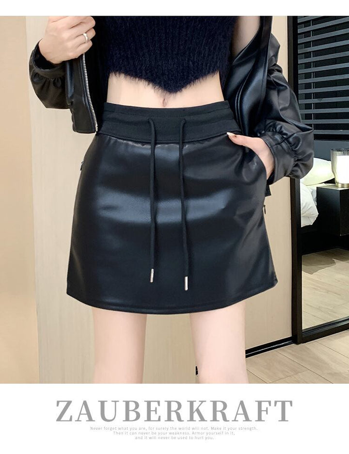 【bottoms】レザースカート　M18087