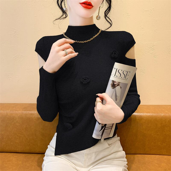 【tops】立体フラワーニットトップス　M27967