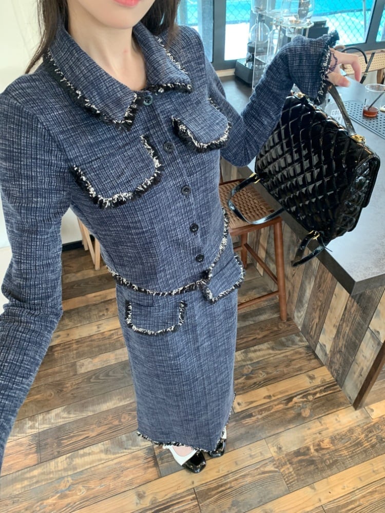 【set】ショートジャケット×スカートセット　M18379