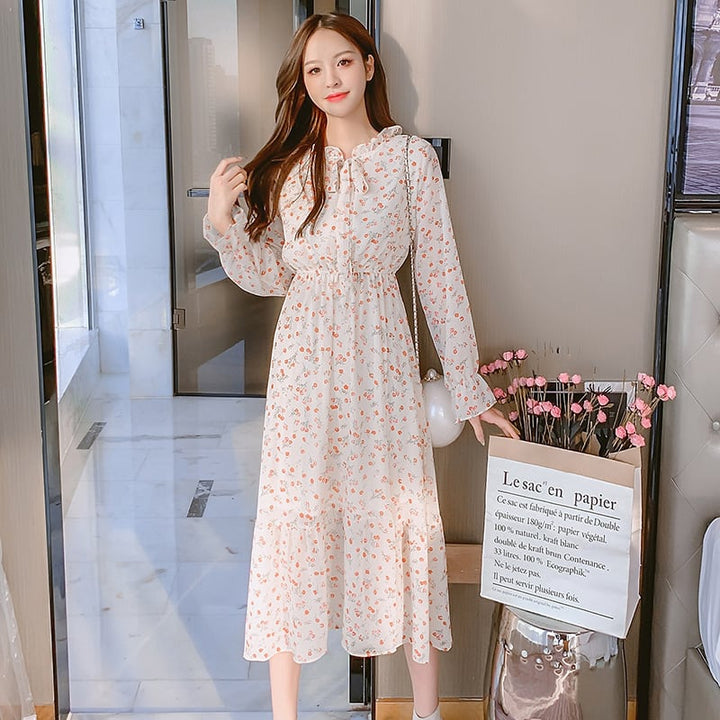 【dress】花柄ワンピース　M25347