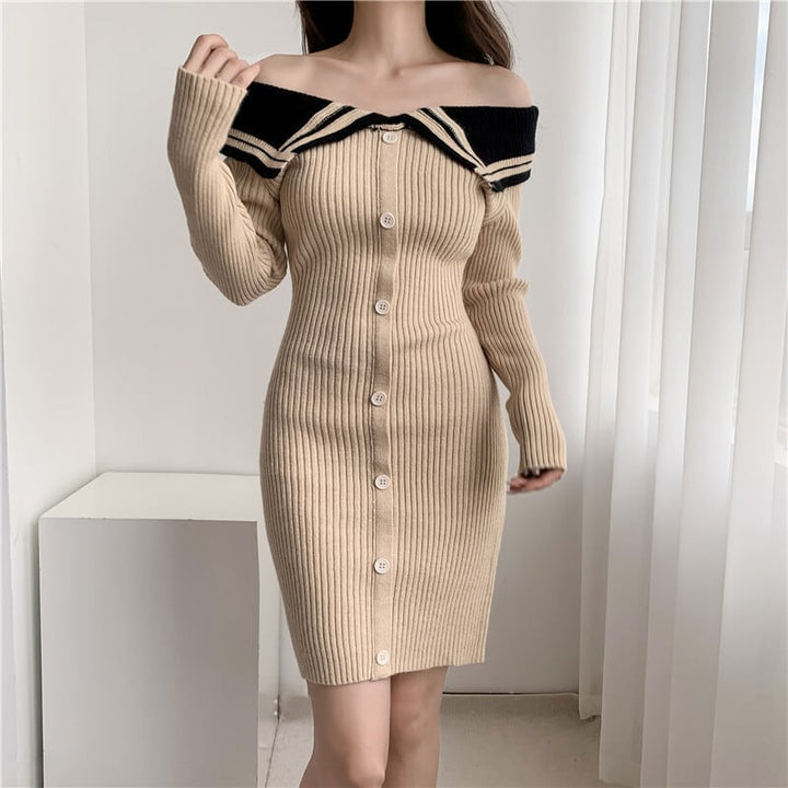 【dress】ニットワンピース　M25516