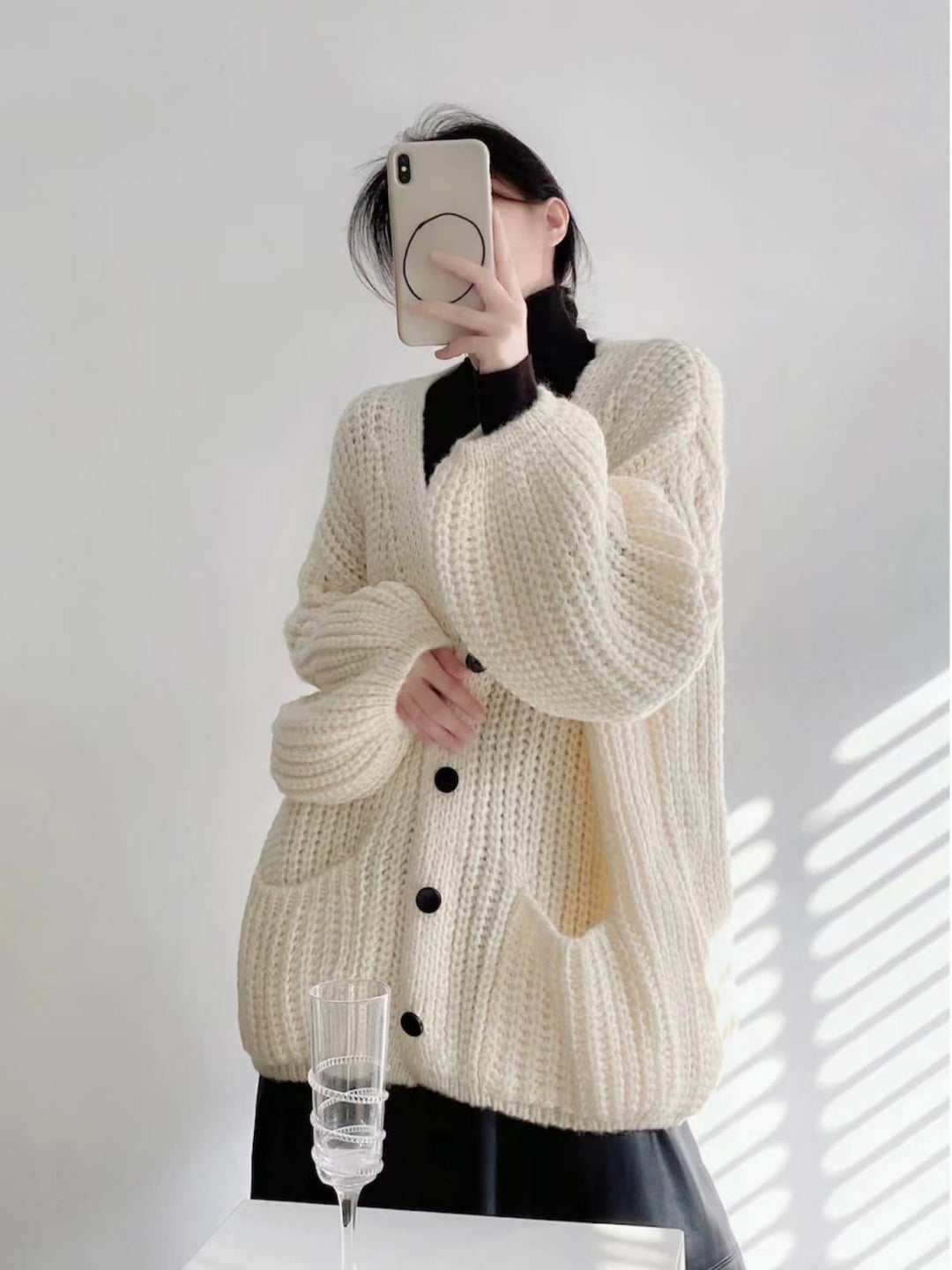 【outer】ニットカーデ　M26689