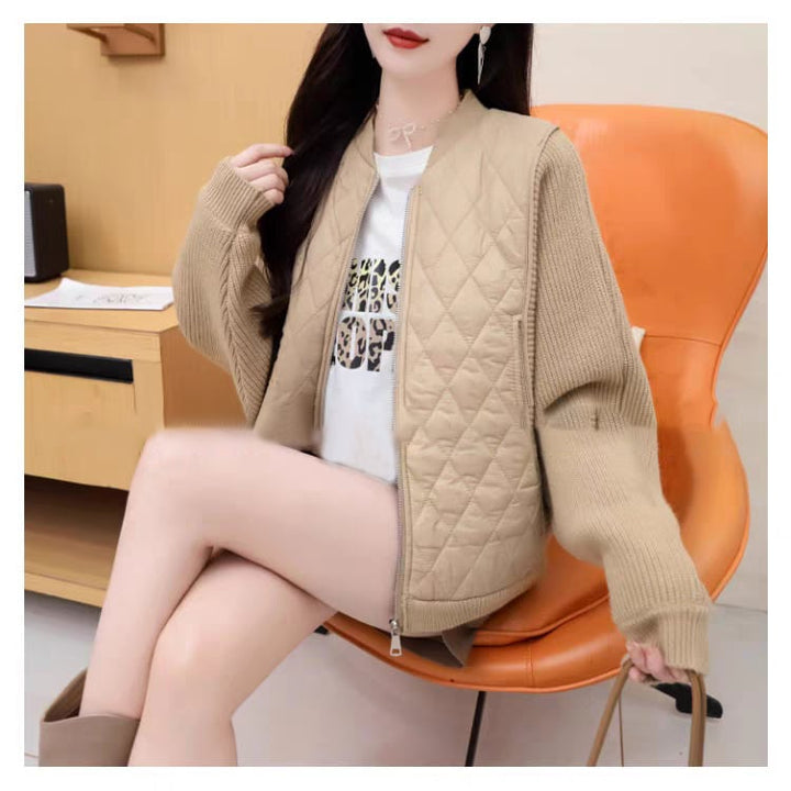 【outer】切り替えニットカーデ　M27024