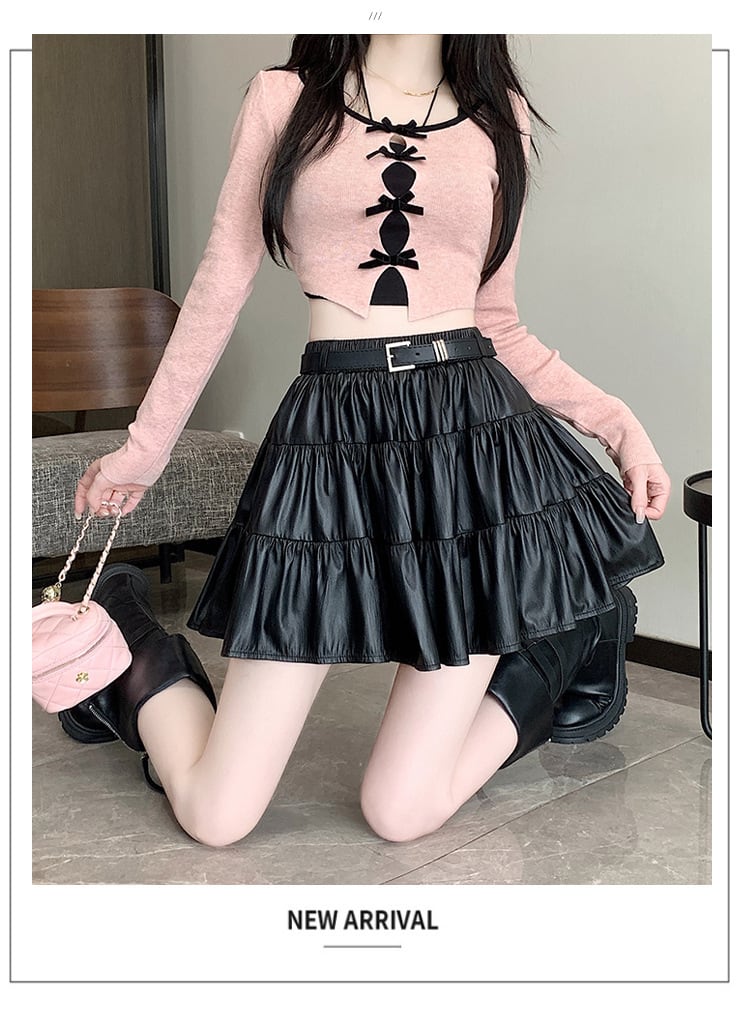【bottoms】PUスカート　M25628
