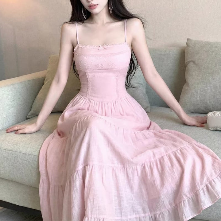 【dress】ロングキャミワンピース Q8250