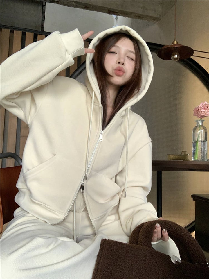 【set】フーディーパーカー×ワイドパンツセット　M27324