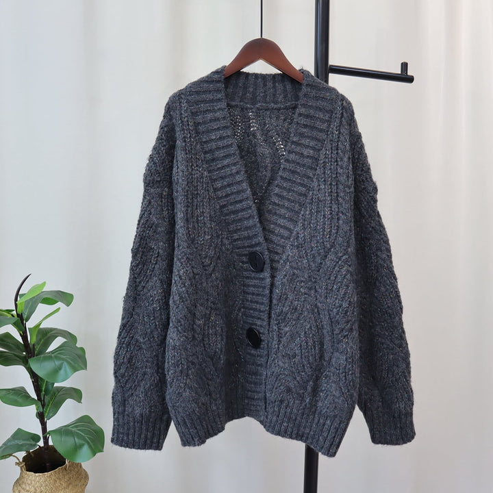 【outer】Vネックニットカーデ　M18189