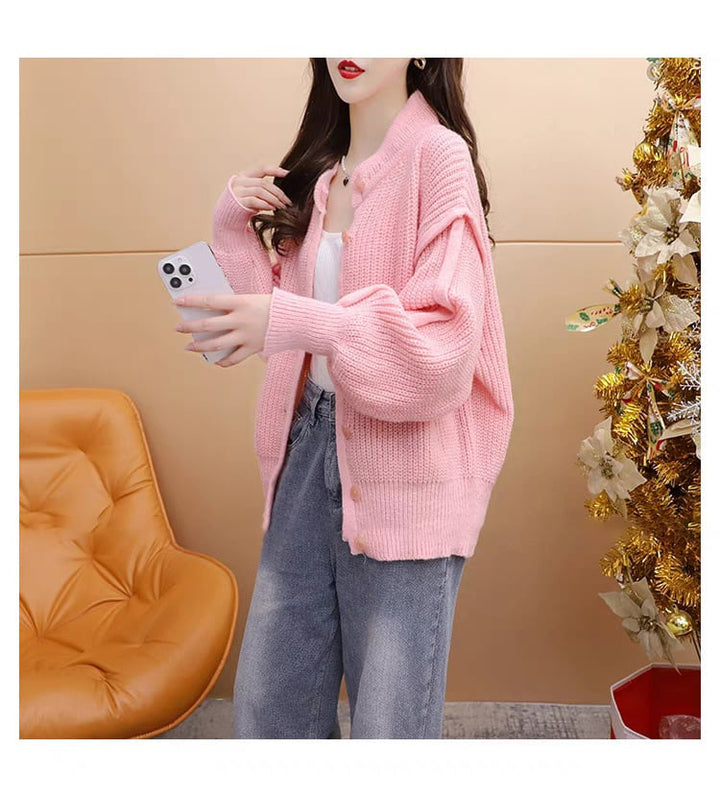 【outer】好感度UPスウィートカーディガン合わせやすい　M17560