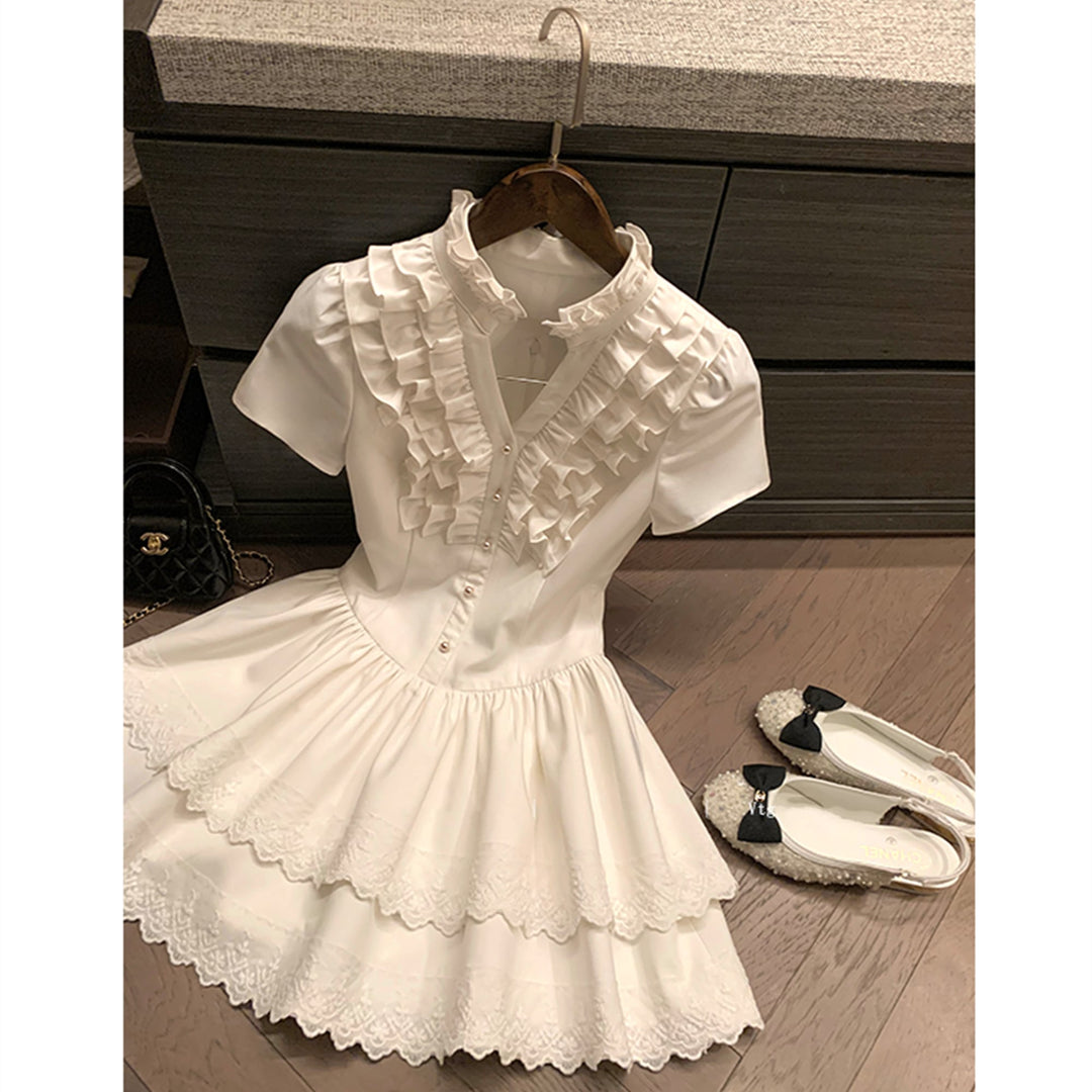 【dress】フリルミニワンピース　M30795