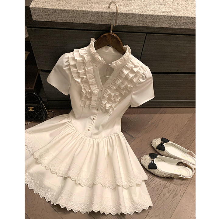 【dress】フリルミニワンピース　M30795
